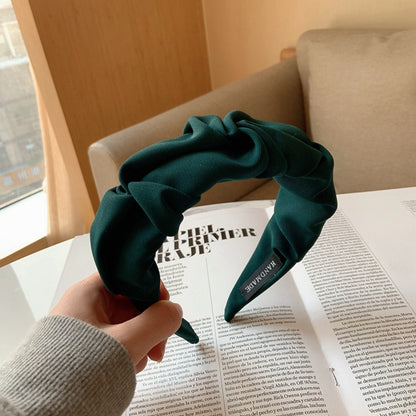 Women's Retro Fabric Hair Scrunchie – 10 Colours