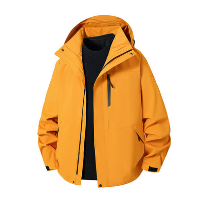 Unisex Waterproof Windproof Hooded Shell Jacket – 12 Colours