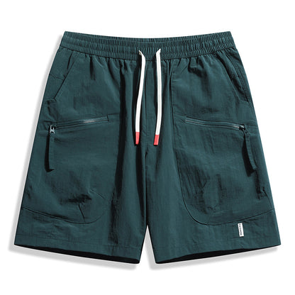Men's Ice Silk Sports Shorts | Nylon 3D Pocket Outdoor 5-Inch M-4XL