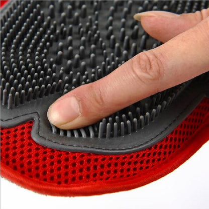 Dog Grooming & Massage Brush | Soft TPR Bristles