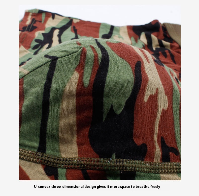 Men's Camouflage Bamboo Fibre Boxer Shorts | Breathable Mid-Rise Underwear