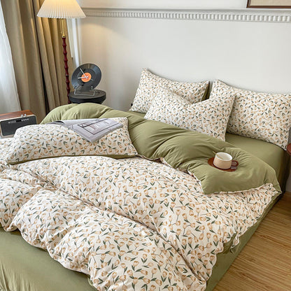 Jacquard Cotton Linen Bedding Set | 12+ Designs
