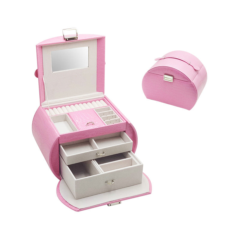 Luxury Leather Jewellery Box – Hard Case Organiser, 7 Colours