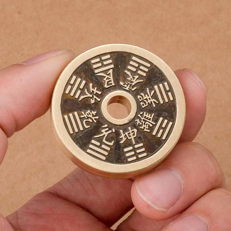 Pure Brass Snap Coin Fidget Toy | Premium EDC Pocket Desk Toy