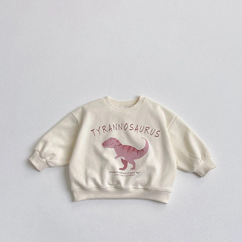 Children's Cartoon Dinosaur Sweatshirt | Boys & Girls Top