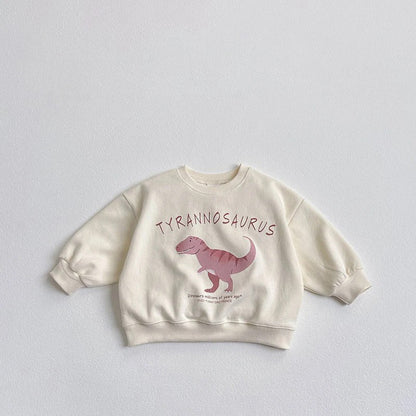 Children's Cartoon Dinosaur Sweatshirt | Boys & Girls Top