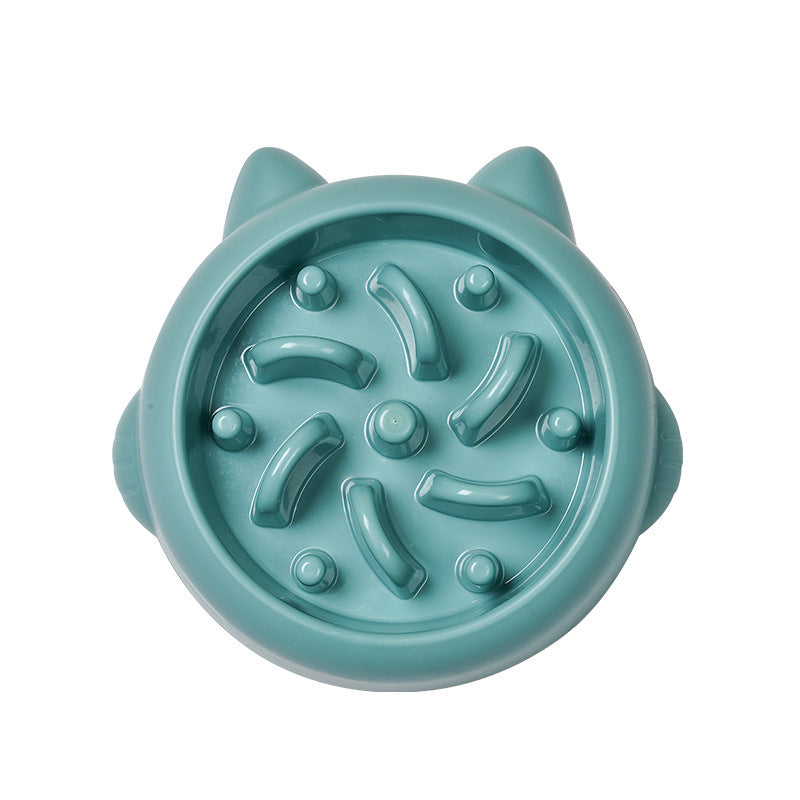 Slow Feeder Dog Bowl | Anti-Gulping Bone Pattern Puzzle Bowl
