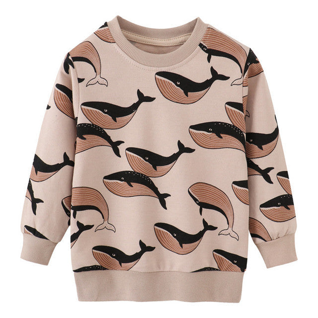 Children's Embossed Cotton Cartoon Sweatshirt | Boys & Girls | Age 2-7