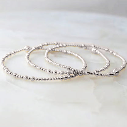 Geometric Stacking Bracelet | Elegant Stainless Steel Bangle for Women