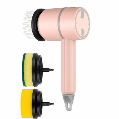 Electric Spin Scrubber Brush — USB Rechargeable Power Cleaning Brush with Interchangeable Heads