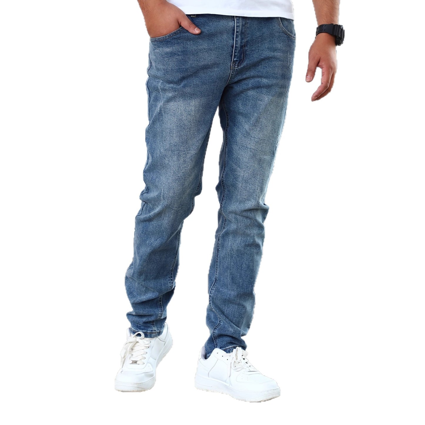 Men's Slim-Fit Stretch Jeans | Blue, Dark Blue & Black