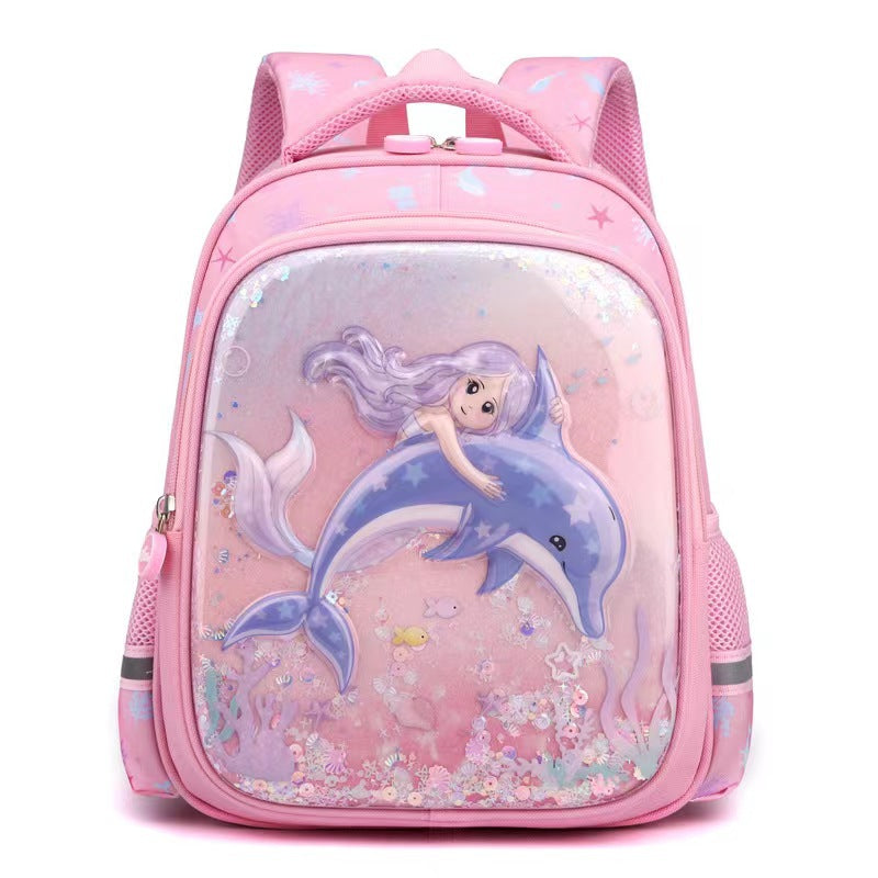 Mermaid Children's Waterproof School Backpack – Ergonomic Kids Bag