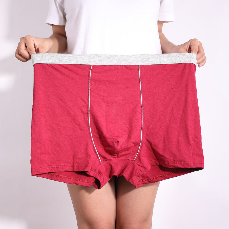 Men's Oversized Cotton Boxer Shorts – Breathable Baggy Trunks