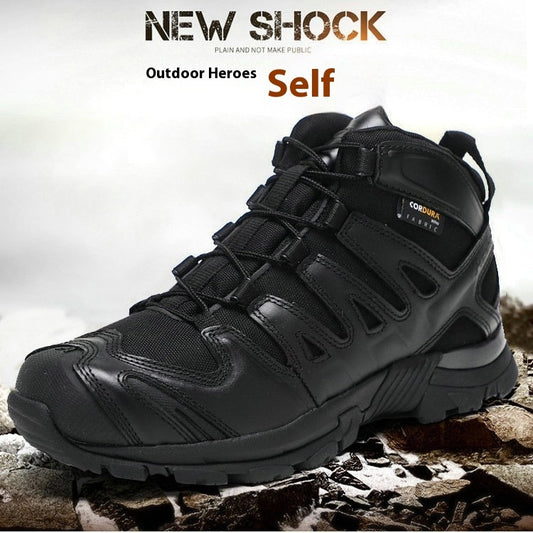 Men's Waterproof Tactical Military Boots | Mid-Top Combat