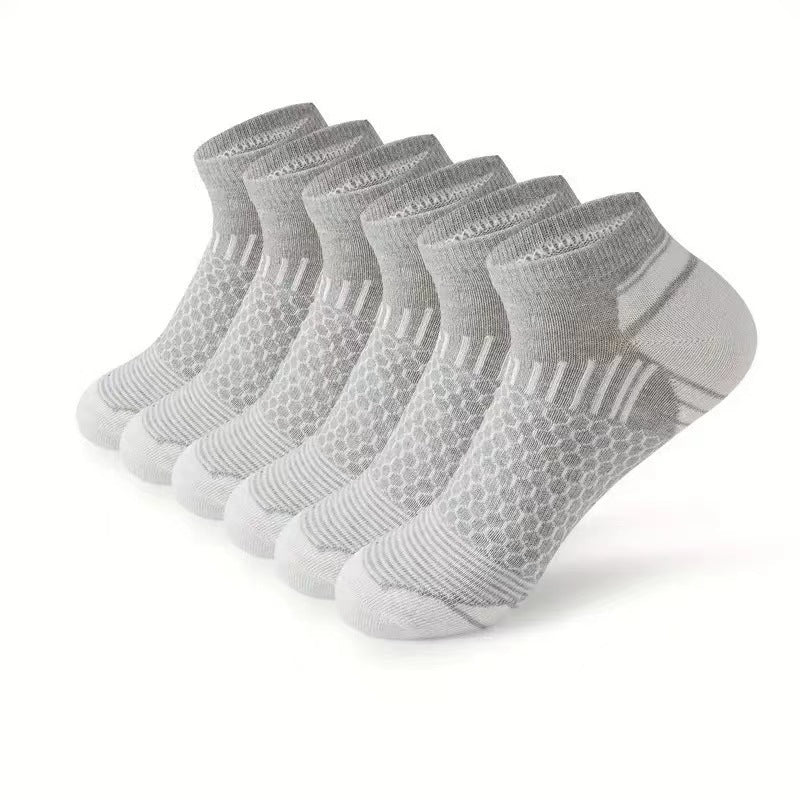 Men’s Honeycomb Athletic Ankle Socks Non-Slip 7 Colours 3 & 10-Pair Packs
