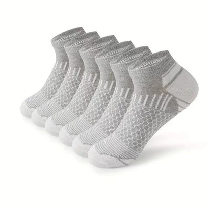 Men’s Honeycomb Athletic Ankle Socks Non-Slip 7 Colours 3 & 10-Pair Packs