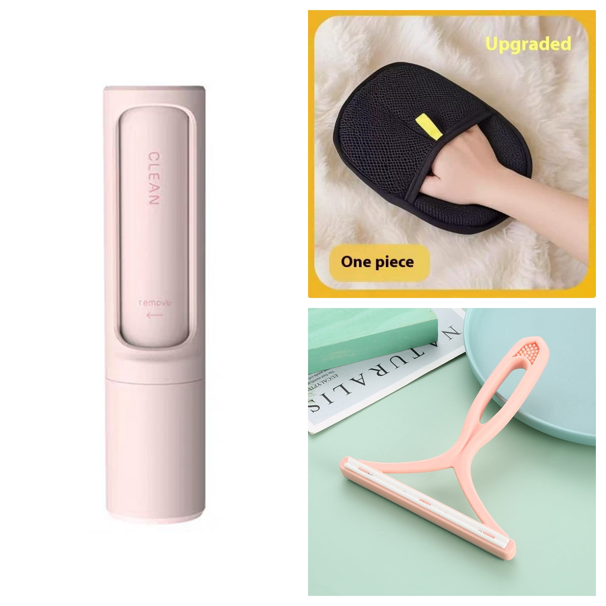 2-in-1 Self-Cleaning Pet Hair Remover Brush | Lint Roller for Cats & Dogs | JParker