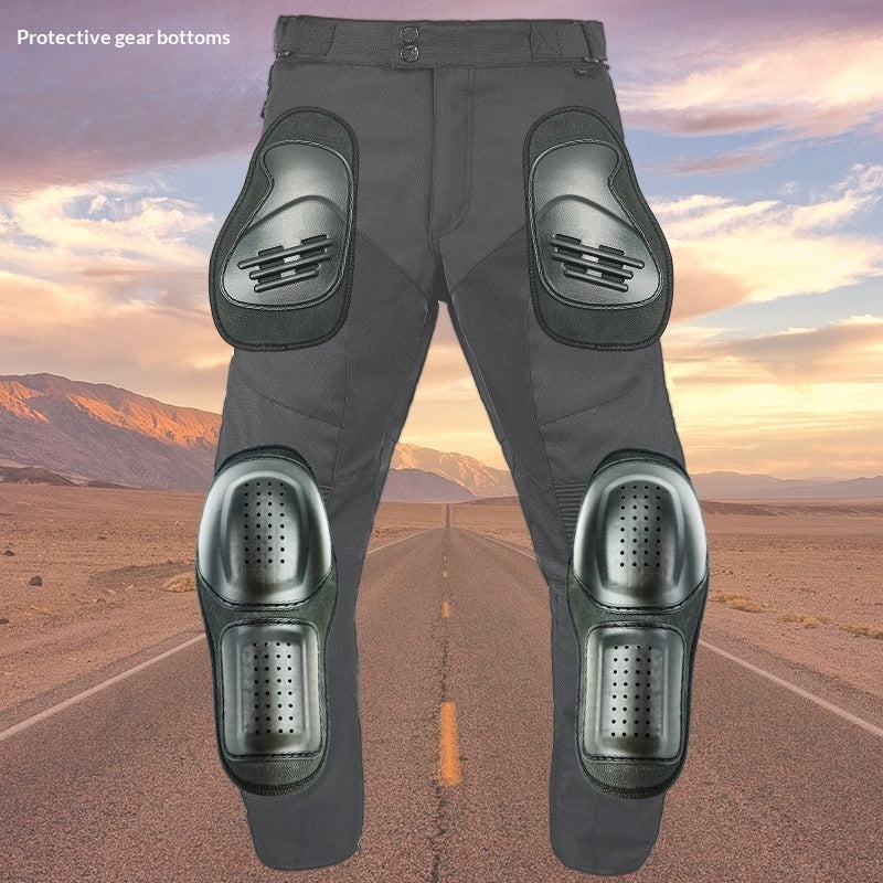 Unisex Outdoor Motorcycle Racing Trousers | Black & White | S-3XL