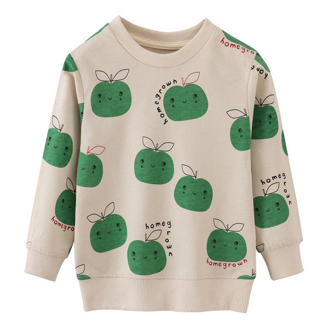Children's Embossed Cotton Cartoon Sweatshirt | Boys & Girls | Age 2-7