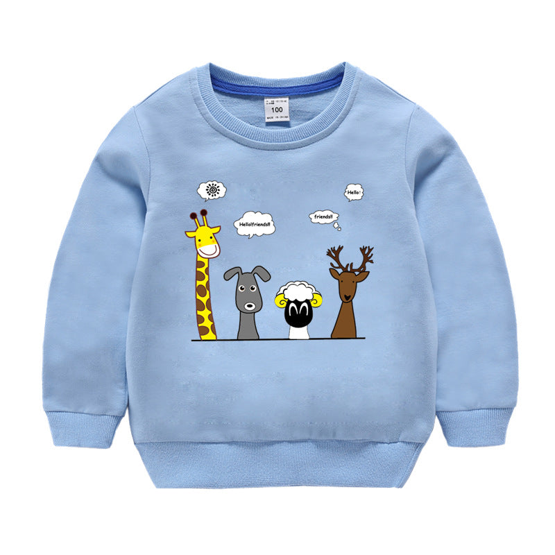 Children's Cotton Long Sleeve Sweatshirt | Boys & Girls Casual Top