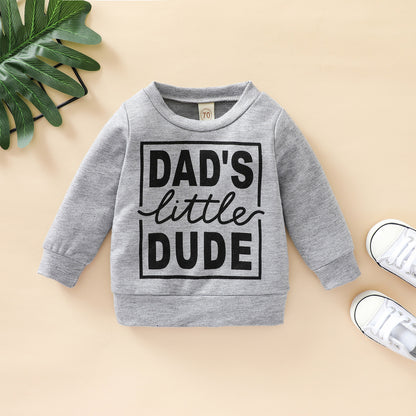 Boys Letter Print Sweatshirt Top | Toddler Casual Tops