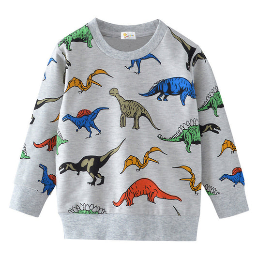 Children's Cotton Terry Cartoon Sweatshirt | Boys & Girls Top