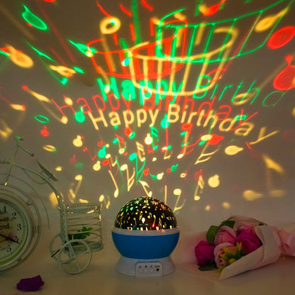 Rotating Star & Constellation Projector Night Light