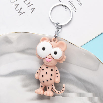 Big Eye Animal Keychain | Cute Soft PVC Charm | 8 Designs