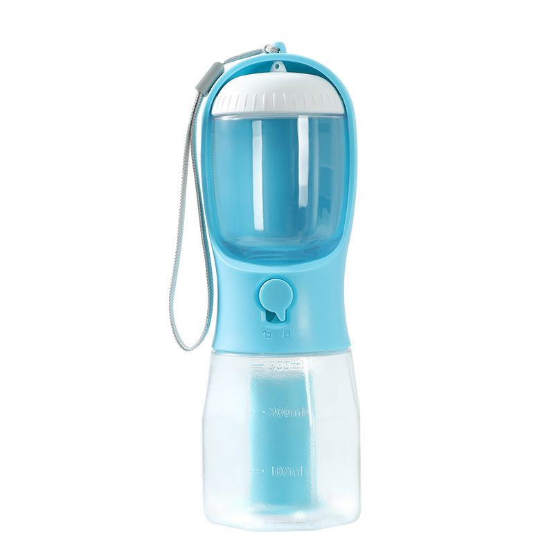 3-in-1 Portable Pet Travel Bottle | Water, Food & Waste Bag Dispenser