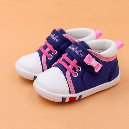Baby & Toddler Canvas Shoes | Embroidered Velcro Low-Top