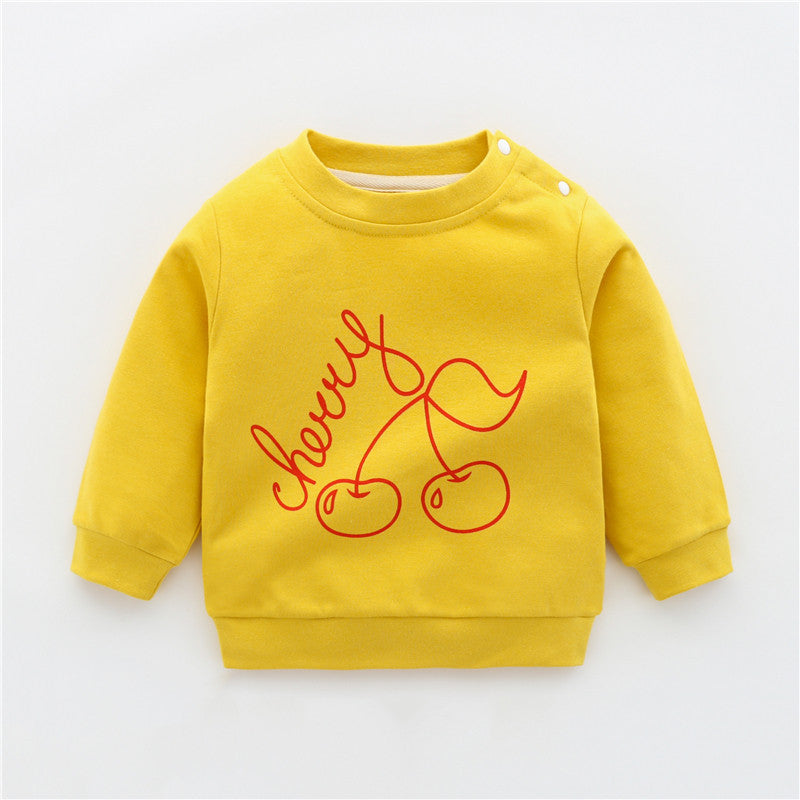 Children's Yellow Dinosaur Cartoon Sweatshirt | Baby & Toddler Top