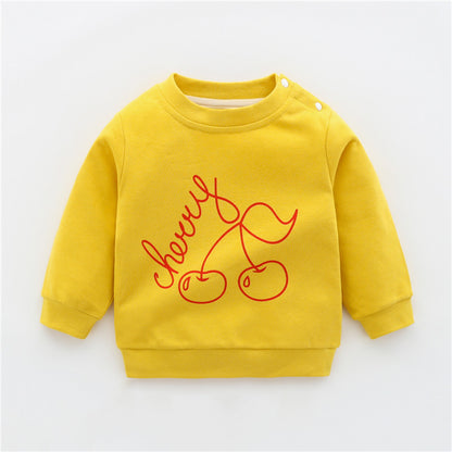 Children's Yellow Dinosaur Cartoon Sweatshirt | Baby & Toddler Top