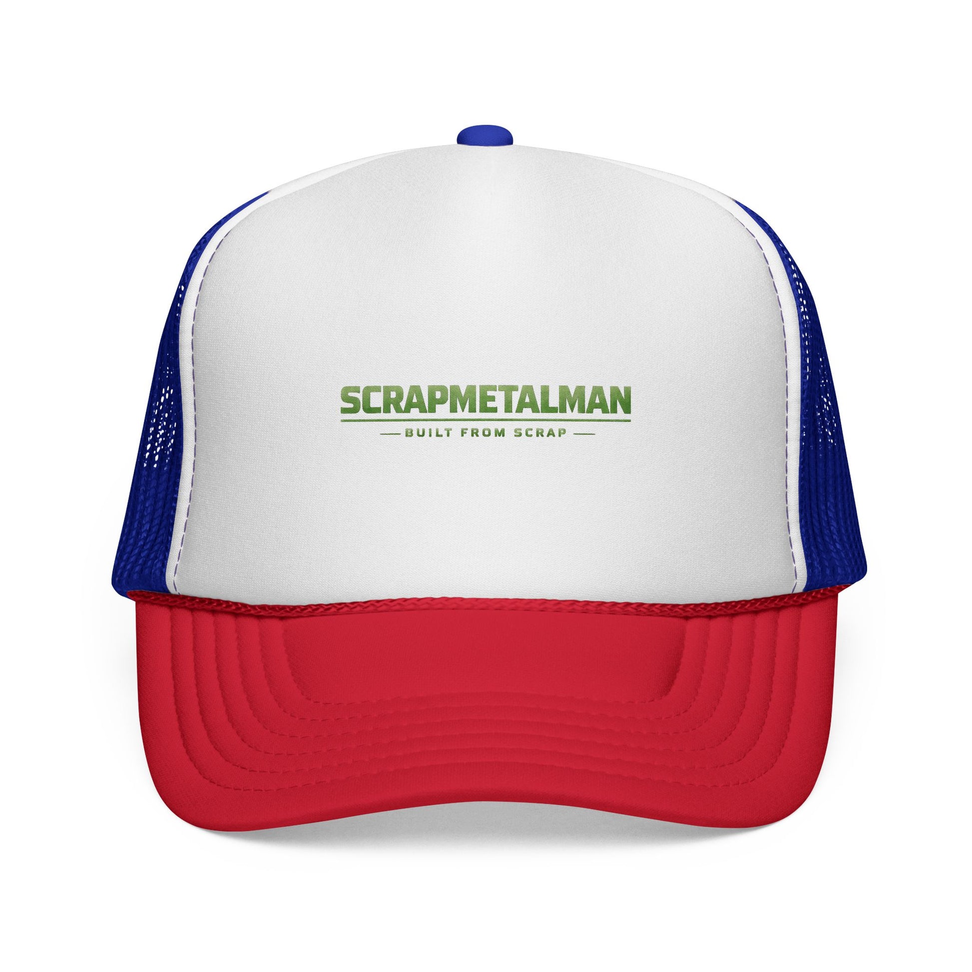 Scrapmetalman Logo Mesh Trucker Cap | Breathable Snapback