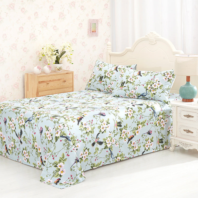 Floral Print Cotton Blend Duvet Cover | 6 Colours 2 Sizes