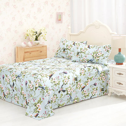 Floral Print Cotton Blend Duvet Cover | 6 Colours 2 Sizes