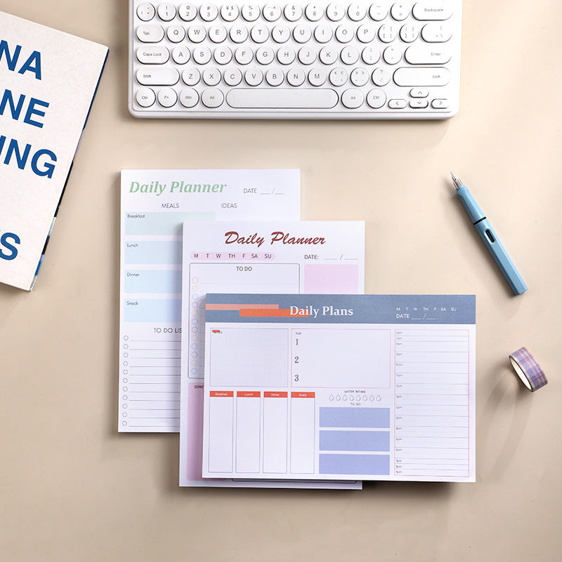 Magnetic Daily Planner Notepad | Tear-Off 120 Pages