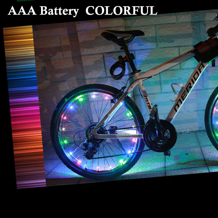 LED Bicycle Spoke Lights – Flashing Wheel Safety Lights 6 Colours