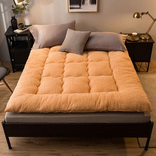 Thickened Mattress Topper – Lamb Velvet & 5cm Fibre Fill, 4 Sizes