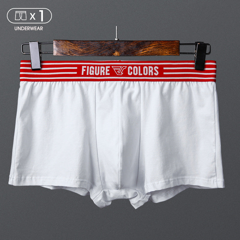 Men's Cotton Boxer Briefs – Breathable Low-Waist 5 Classic Colours