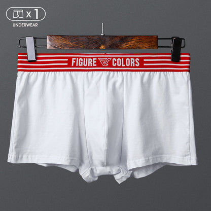 Men's Cotton Boxer Briefs – Breathable Low-Waist 5 Classic Colours