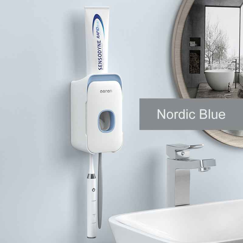 Automatic Toothpaste Dispenser – ABS Wall-Mounted Bathroom Accessory