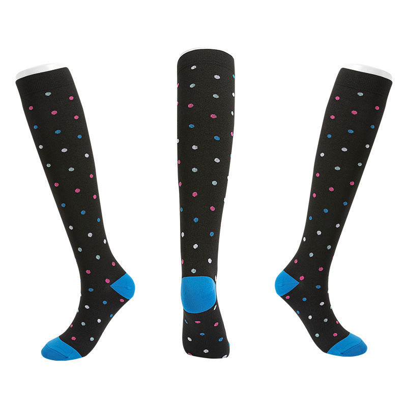 Sports Compression Socks – Nylon Jacquard Cycling & Running Socks