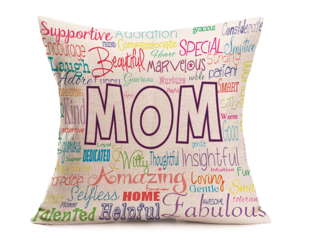 Mother's Day Flannel Cushion Cover | Soft Velvet | 43cm