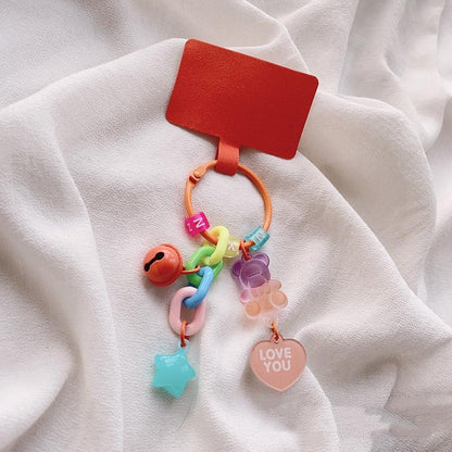 Frosted Two-Tone Acrylic Bear Keychain | 14 Colours