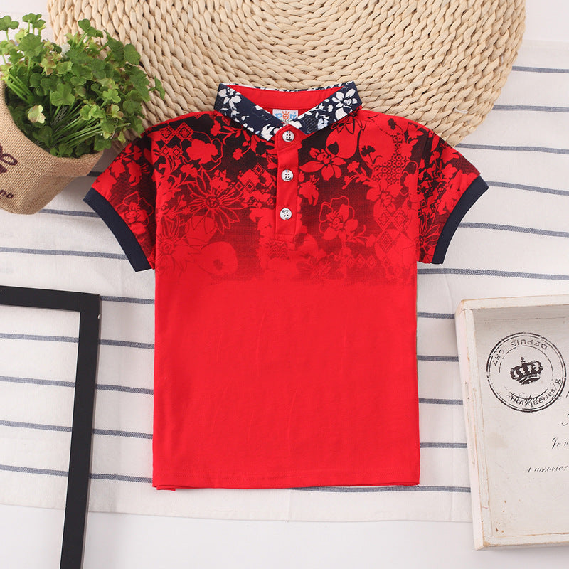 Boys' Short Sleeve Cotton Polo Shirt | Moisture Wicking Kids Top