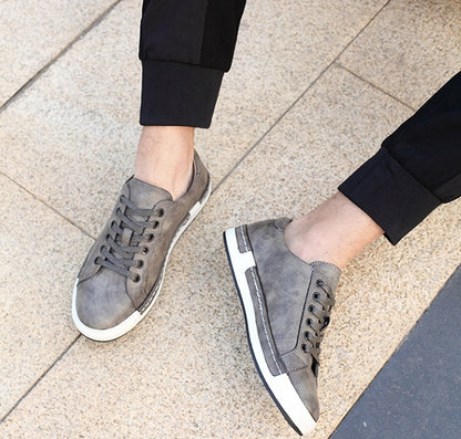 Men's Lace-Up Casual Leather-Look Shoes | PU Upper | EU 38-48