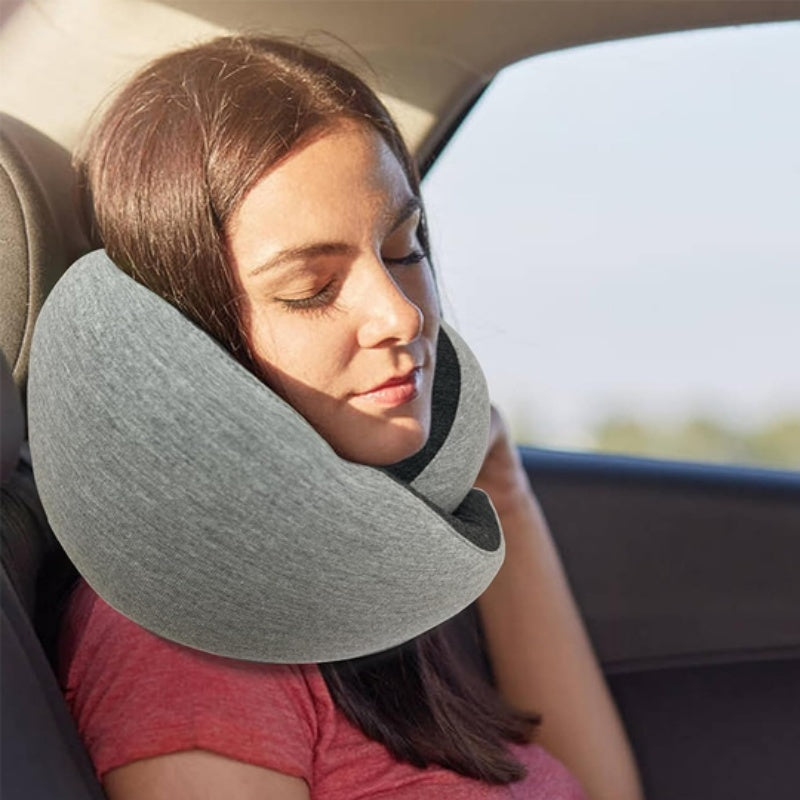 Memory Foam Travel Neck Pillow — U-Shaped Neck Support for Flights, Commuting & Long Journeys