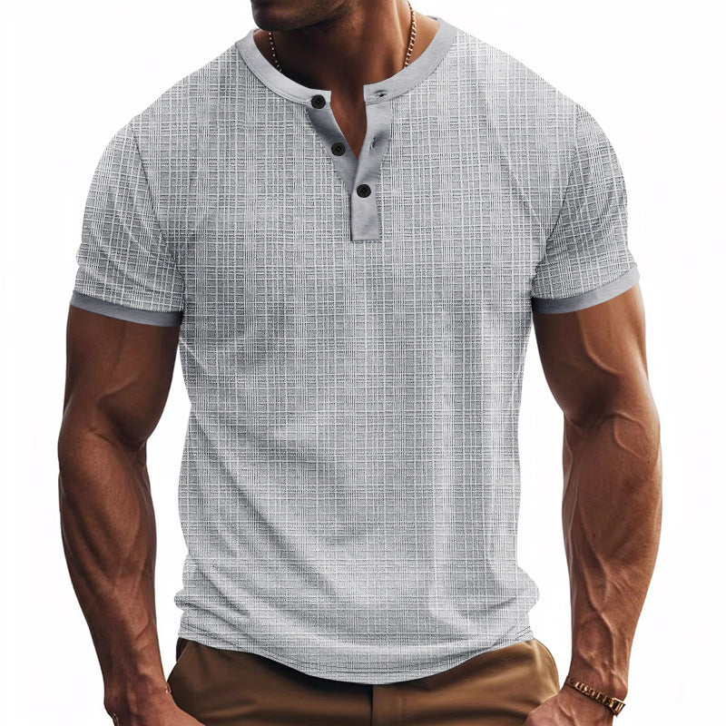 Men's Breathable Polyester T-Shirt | Loose Fit Short Sleeve