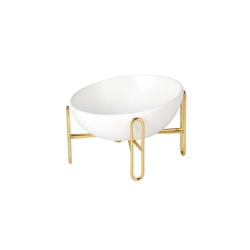 Ceramic Pet Bowl | Food & Water Dish | With or Without Stand