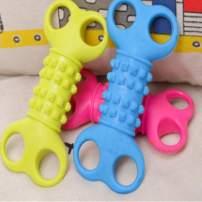 Silicone Bone Chew Toy for Dogs - Bite-Resistant Pet Toy